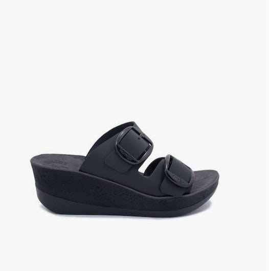 Γυναικείες πλατφόρμες Fantasy sandals s5017 Helena μαύρο-La Scarpa Shoes Γυναικείες πλατφόρμες Fantasy sandals s5017 Helena μαύρο SANDALS FANTASY SANDALS