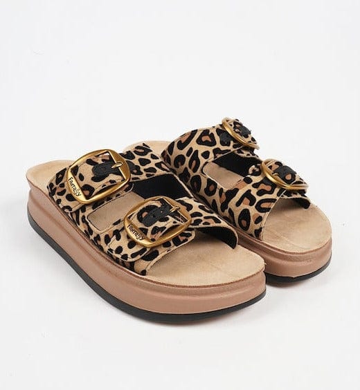 Γυναικείες παντόφλες Fantasy velvet leopard  S1100 Γυναικείες παντόφλες Fantasy velvet leopard  S1100 FLAT SANDALS FANTASY SANDALS