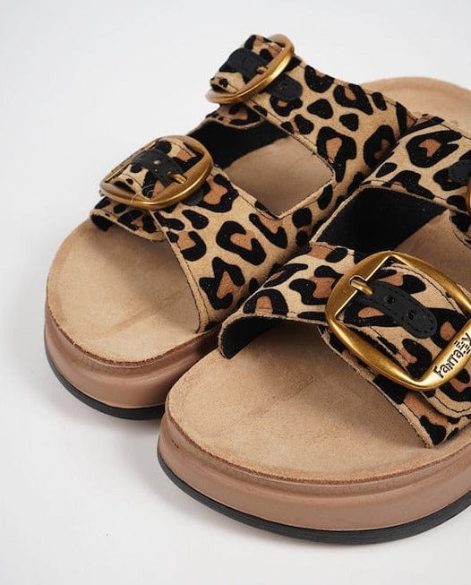 Γυναικείες παντόφλες Fantasy velvet leopard  S1100 Γυναικείες παντόφλες Fantasy velvet leopard  S1100 FLAT SANDALS FANTASY SANDALS