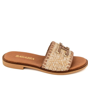 Γυναικεία Flat Ragazza 01015 beige Γυναικεία Flat Ragazza 01015 beige FLAT SANDALS RAGAZZA
