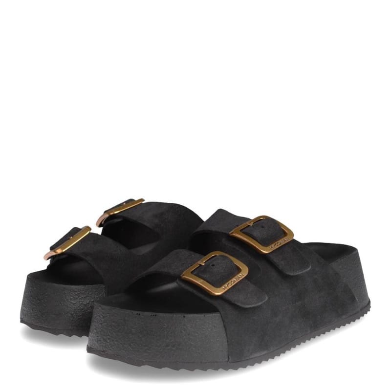 Γυναικεία Flat sandals 29252 Myconian μαύρο Γυναικεία Flat sandals 29252 Myconian μαύρο FLAT SANDALS ROBINSON WOMEN