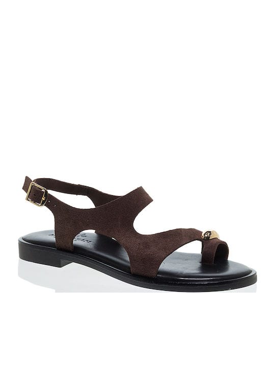 Γυναικεία Flat sandals Myconian καφέ 21176 Γυναικεία Flat sandals Myconian καφέ 21176 FLAT SANDALS ROBINSON WOMEN