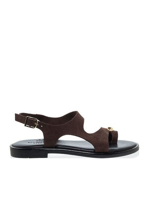 Γυναικεία Flat sandals Myconian καφέ 21176 Γυναικεία Flat sandals Myconian καφέ 21176 FLAT SANDALS ROBINSON WOMEN
