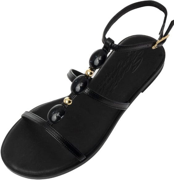 Γυναικεία σανδάλια Sante 24-455 μαύρο FLAT SANDALS SANTE