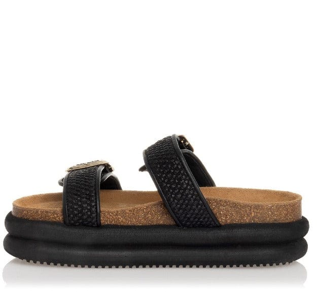 Γυναικεία σανδάλια Sante 24-431 μαύρο FLAT SANDALS SANTE