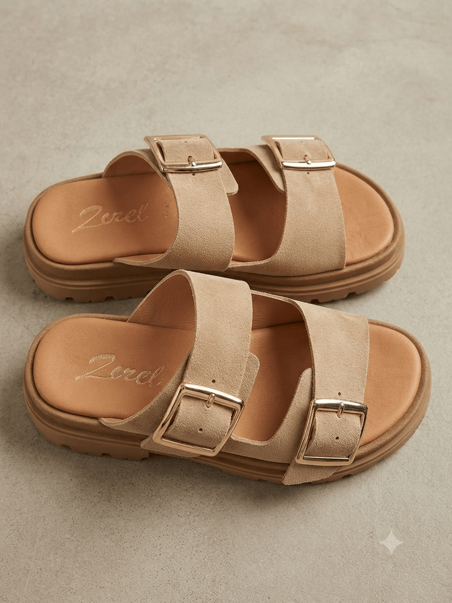 Γυναικεία Flat Zizel 990 taupe Γυναικεία Flat Zizel 990 taupe FLAT SANDALS zizel