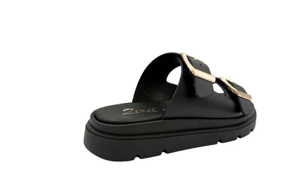 Γυναικεία Flatform Zizel F-91 μαύρο Γυναικεία Flatform Zizel F-91 μαύρο FLAT SANDALS zizel