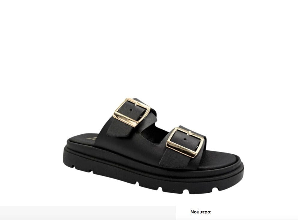 Γυναικεία Flatform Zizel F-91 μαύρο Γυναικεία Flatform Zizel F-91 μαύρο FLAT SANDALS zizel