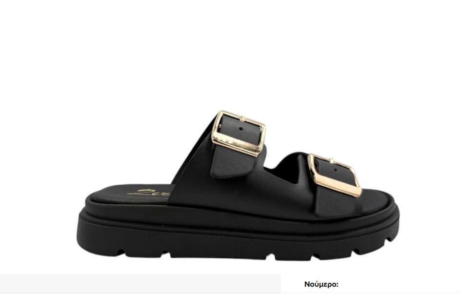 Γυναικεία Flatform Zizel F-91 μαύρο Γυναικεία Flatform Zizel F-91 μαύρο FLAT SANDALS zizel