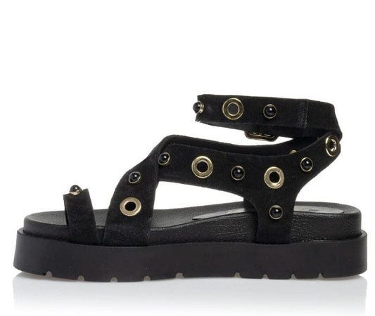 Γυναικεία Flatforms Sante 25-430 μαύρο Γυναικεία Flatforms Sante 25-430 μαύρο FLAT SANDALS SANTE