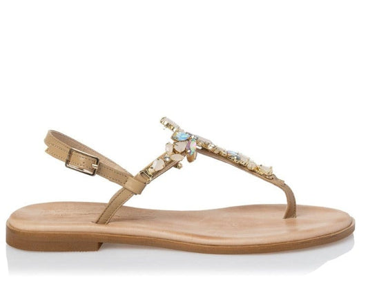 Γυναικεία Flatforms Sante 25-450 beige Γυναικεία Flatforms Sante 25-450 beige FLAT SANDALS SANTE