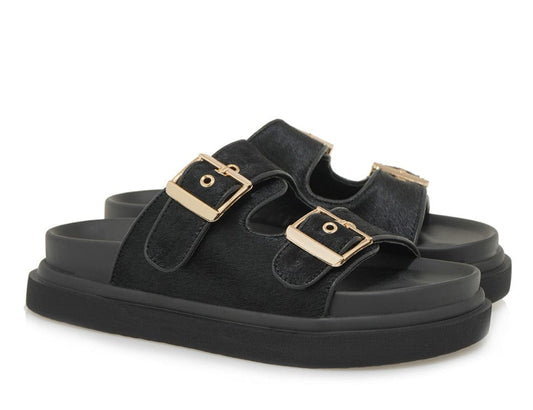 Γυναικεία Flats exe 232 black Γυναικεία Flats exe 232 black FLAT SANDALS TSAKIRIS MALLAS