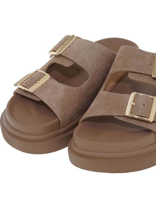 Γυναικεία Flats Exe μπεζ καστόρι 232 Γυναικεία Flats Exe μπεζ καστόρι 232 FLAT SANDALS TSAKIRIS MALLAS