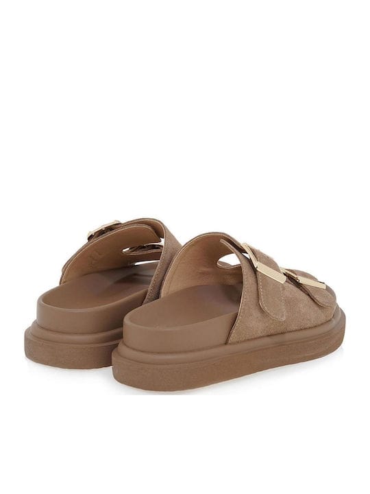 Γυναικεία Flats Exe μπεζ καστόρι 232 Γυναικεία Flats Exe μπεζ καστόρι 232 FLAT SANDALS TSAKIRIS MALLAS