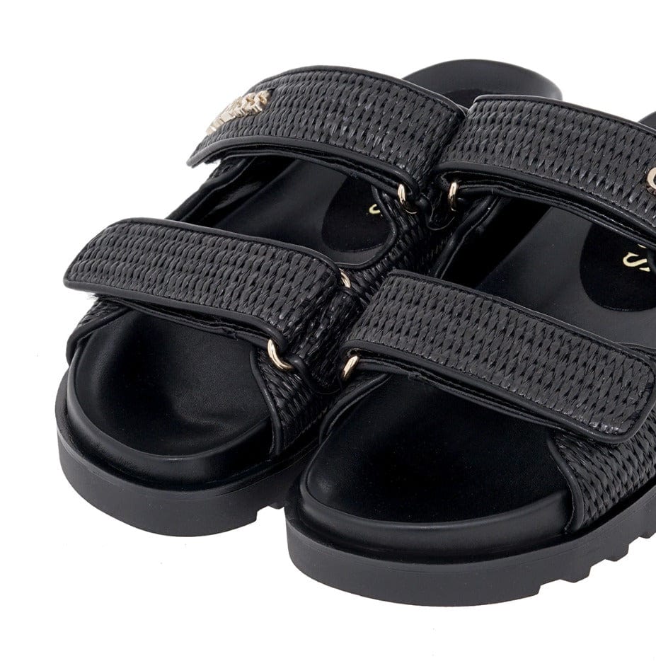 Γυναικεία Flats Guess FLJFDEFAP19 black Γυναικεία Flats Guess FLJFDEFAP19 black FLAT SANDALS Guess shoes