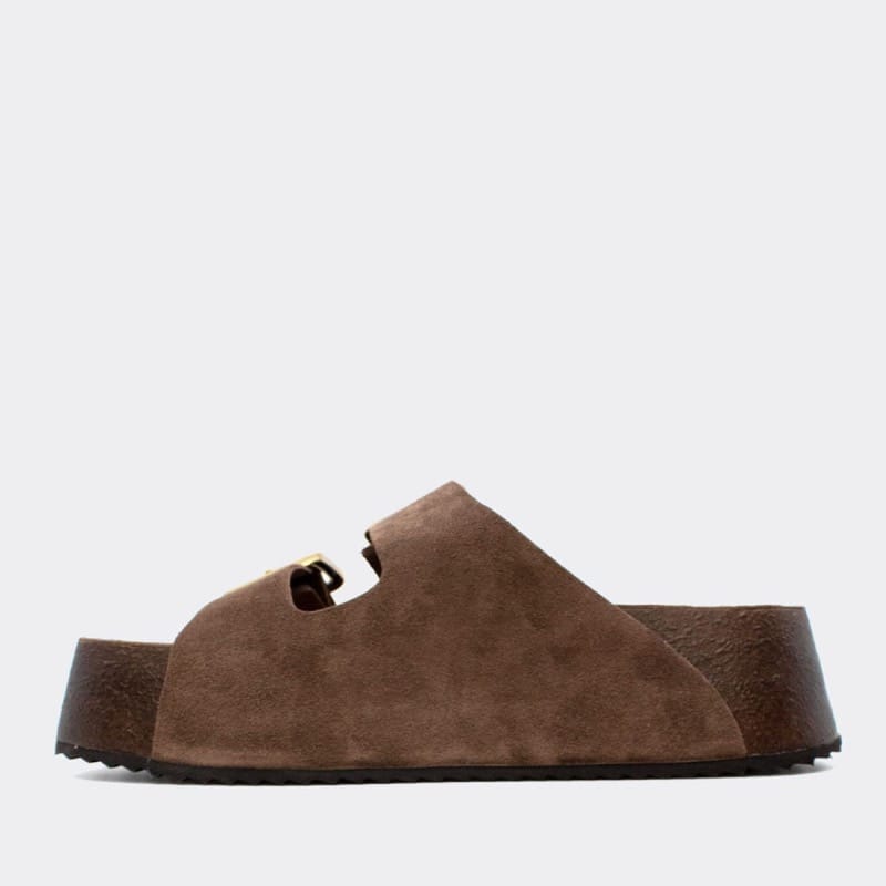 Γυναικεία Flats Myconian καφέ 29252 Γυναικεία Flats Myconian καφέ 29252 FLAT SANDALS zizel
