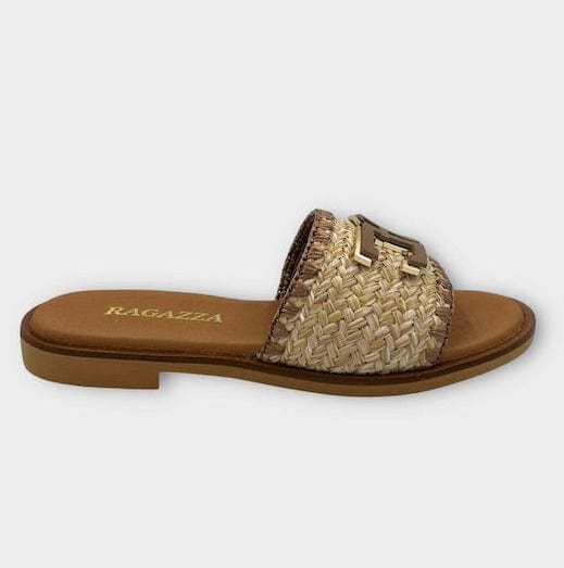 Γυναικεία Flats Ragazza 01015 μπεζ Γυναικεία Flats Ragazza 01015 μπεζ FLAT SANDALS SANTE
