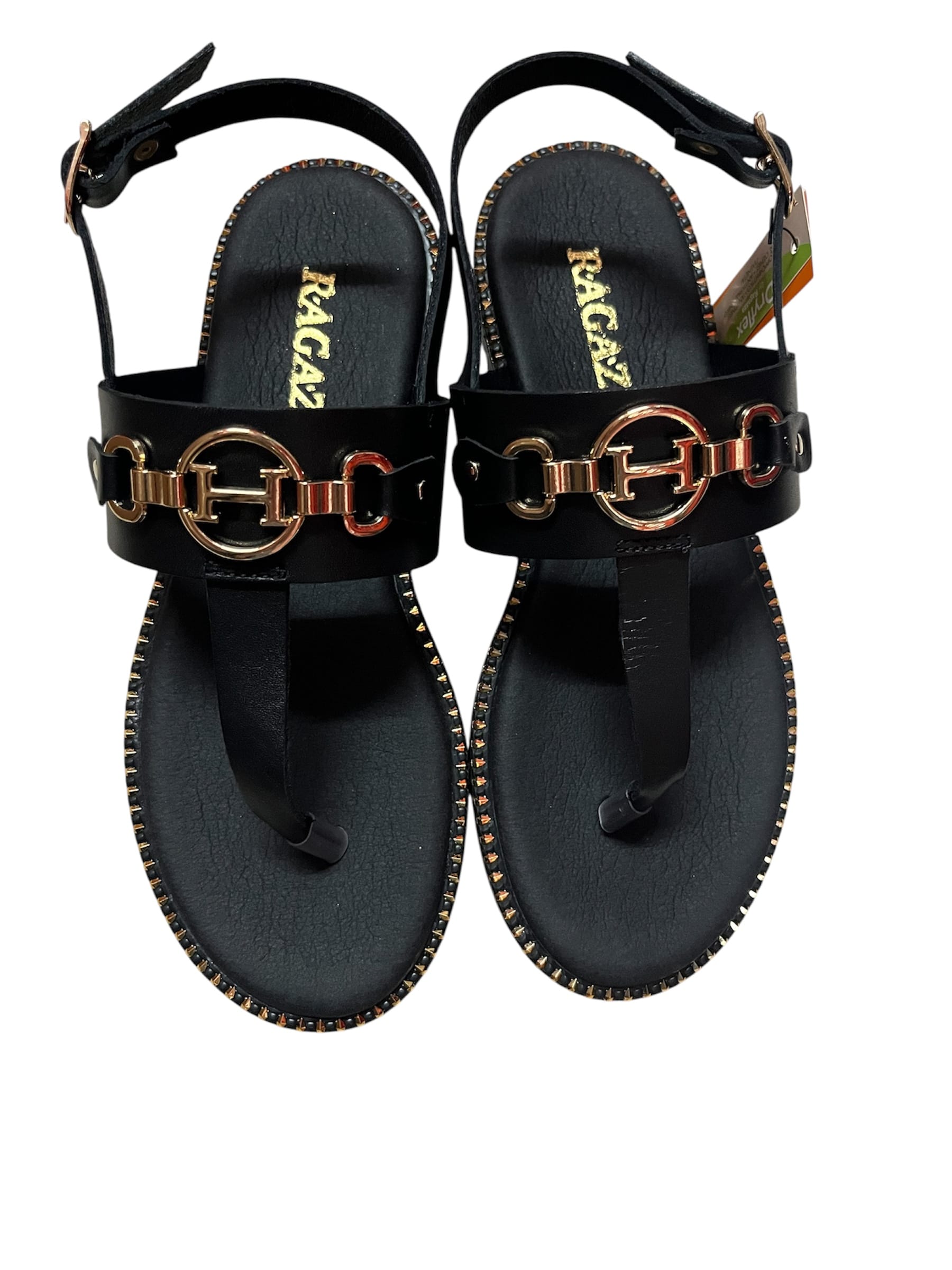 Γυναικεία Flats μαύρο Ragazza 01070 Γυναικεία Flats μαύρο Ragazza 01070 FLAT SANDALS RAGAZZA