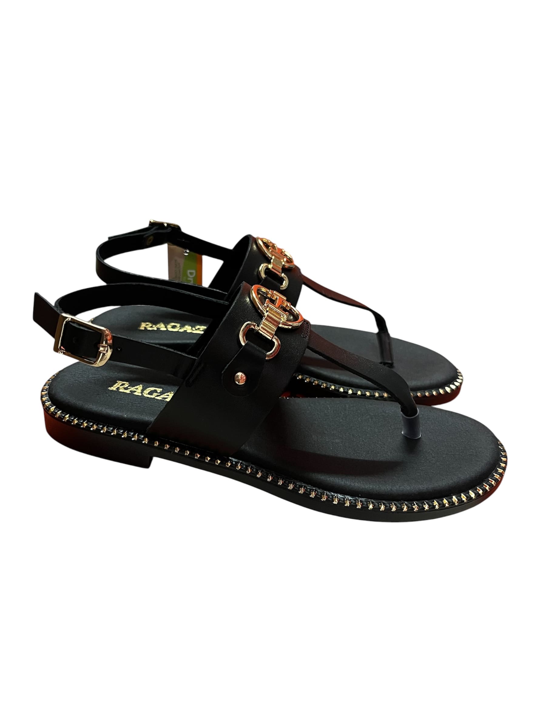 Γυναικεία Flats μαύρο Ragazza 01070 Γυναικεία Flats μαύρο Ragazza 01070 FLAT SANDALS RAGAZZA