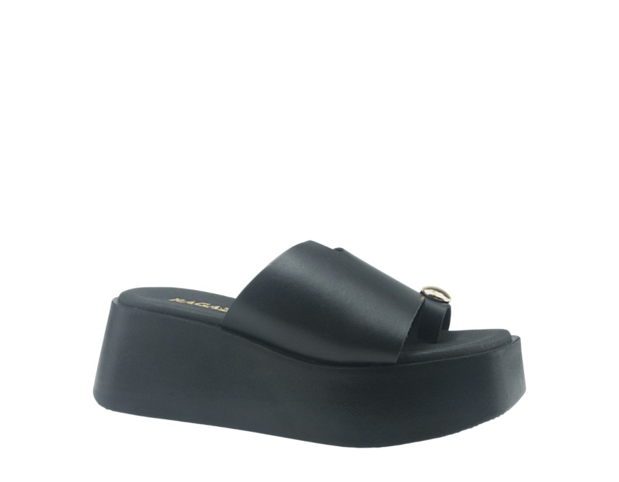 Γυναικεία Flats μαύρο Ragazza 01215 Γυναικεία Flats μαύρο Ragazza 01215 FLAT SANDALS RAGAZZA