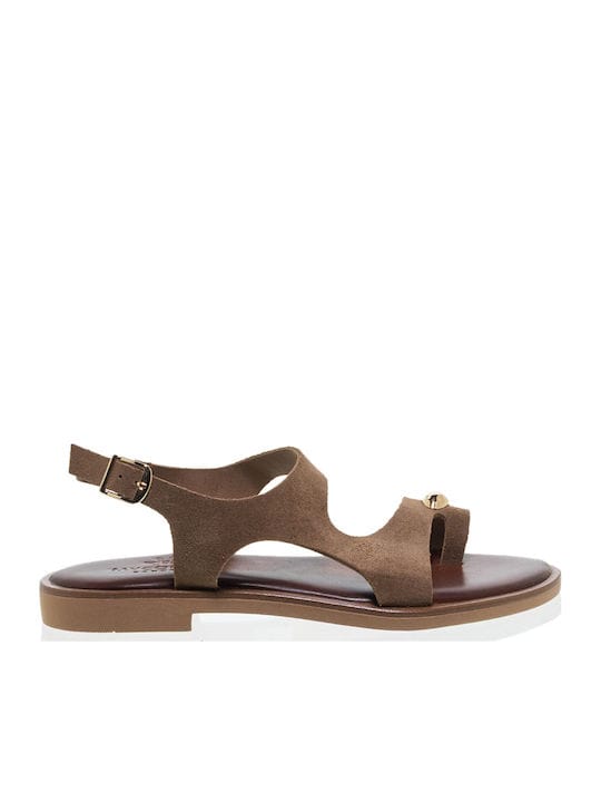 Γυναικεία Flats sandals Myconian τάουπε 21176 Γυναικεία Flats sandals Myconian τάουπε 21176 FLAT SANDALS ROBINSON