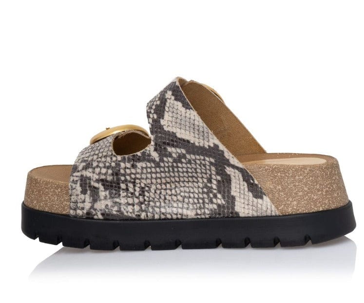 Γυναικεία Flats Sante 25-144 μπεζ φίδι Γυναικεία Flats Sante 25-144 μπεζ φίδι FLAT SANDALS SANTE