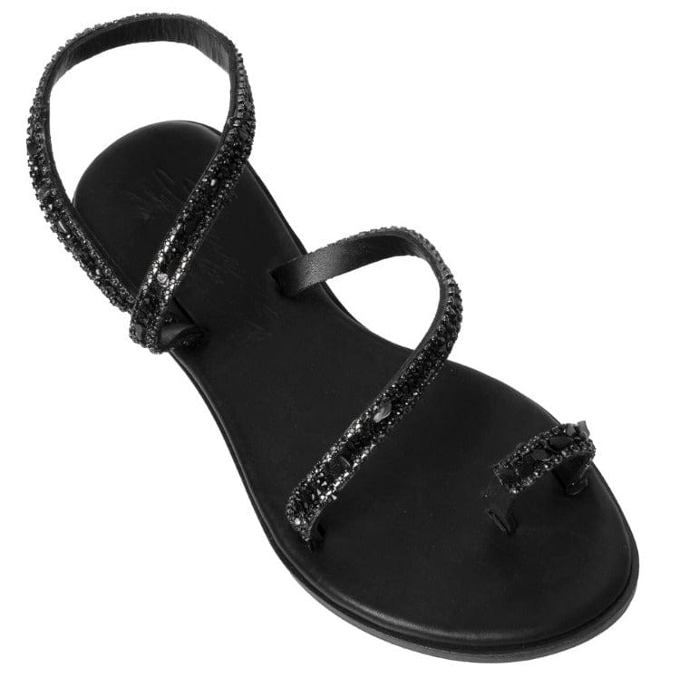Γυναικεία Flats Sante black 25-405 Γυναικεία Flats Sante black 25-405 FLAT SANDALS SANTE