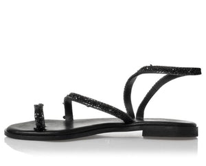 Γυναικεία Flats Sante black 25-405 Γυναικεία Flats Sante black 25-405 FLAT SANDALS SANTE