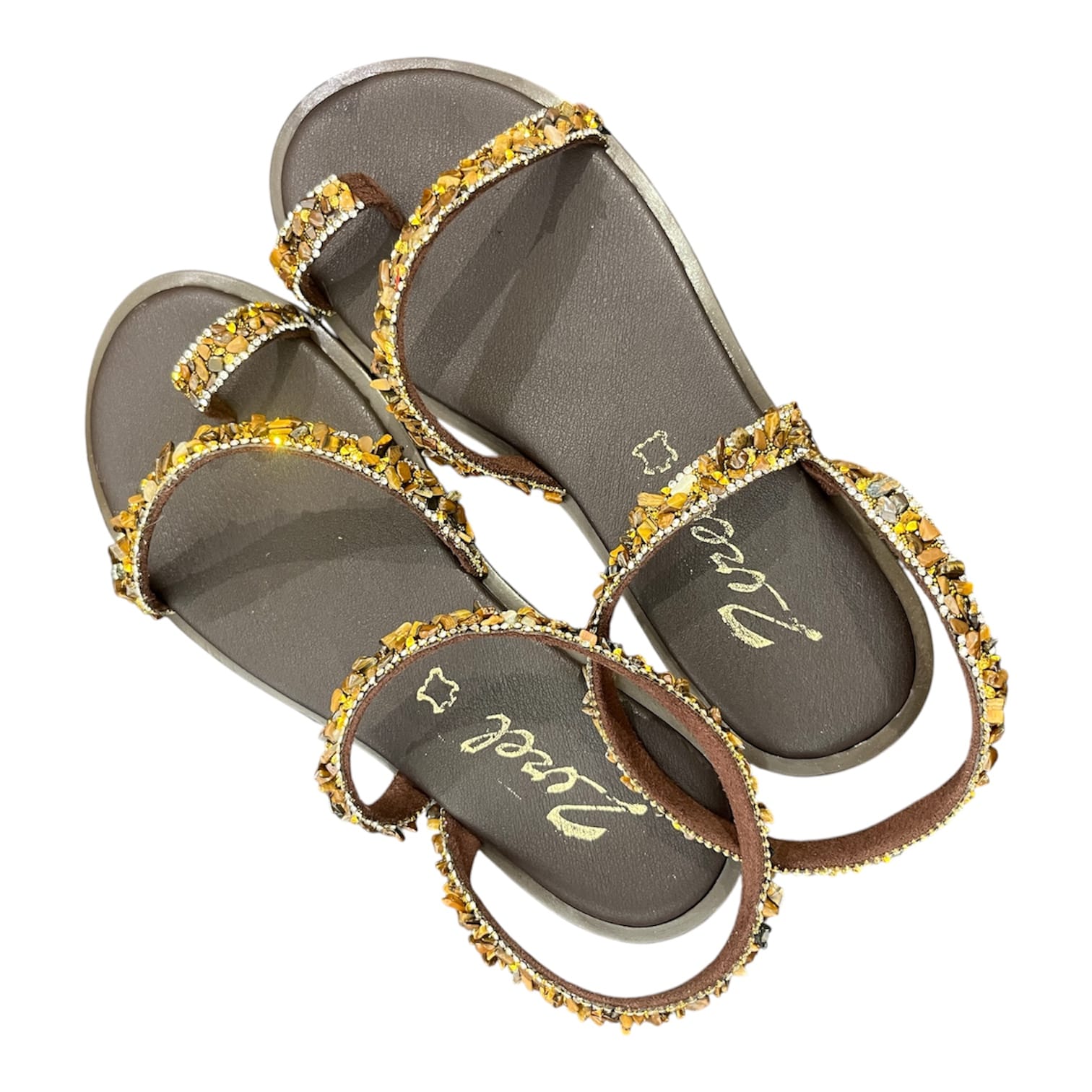 Γυναικεία Flats Zizel καφέ 140 Γυναικεία Flats Zizel καφέ 140 FLAT SANDALS zizel