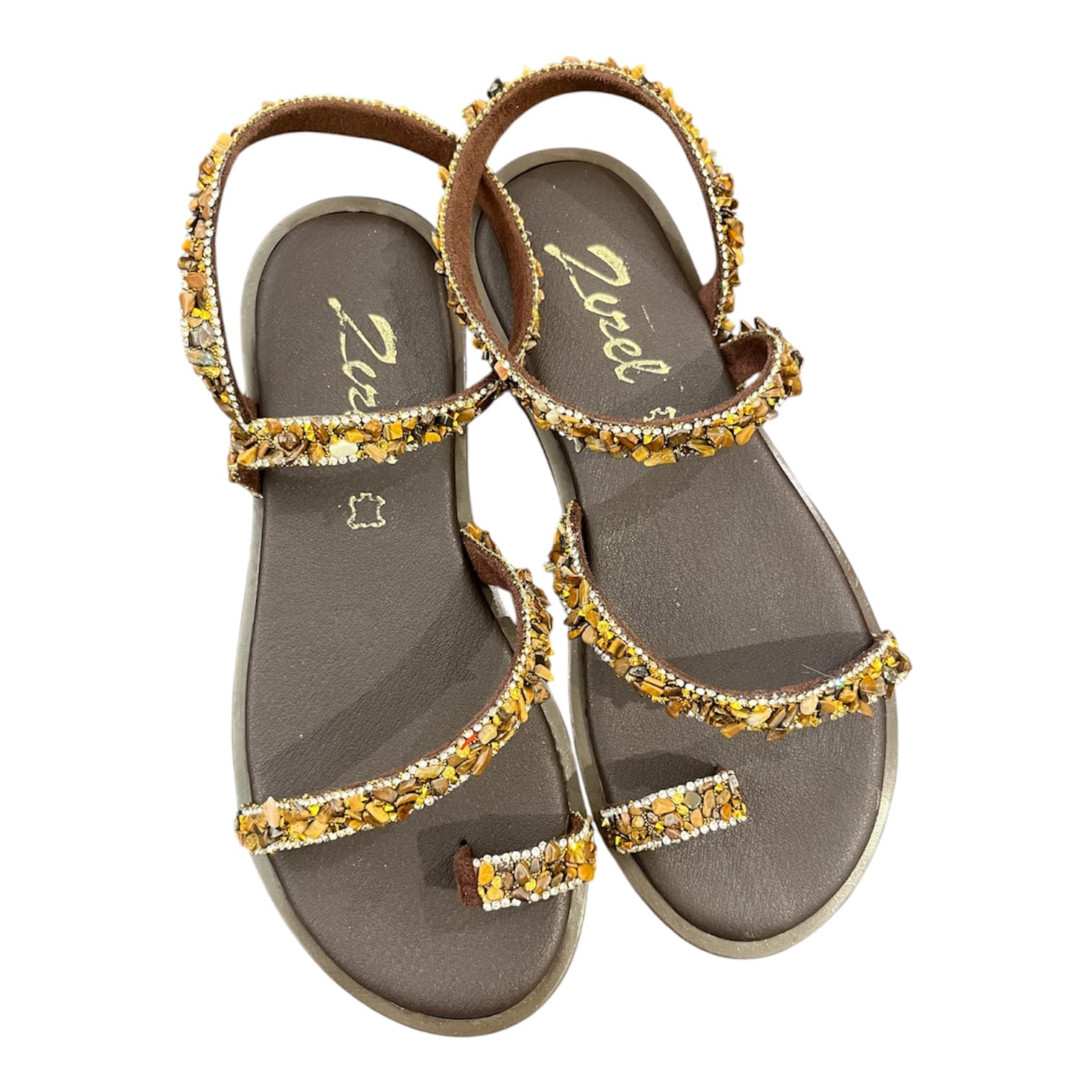Γυναικεία Flats Zizel καφέ 140 Γυναικεία Flats Zizel καφέ 140 FLAT SANDALS zizel