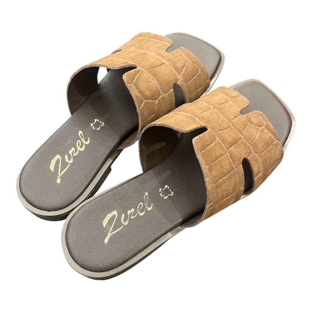 Γυναικεία Flats Zizel καφέ 255 Γυναικεία Flats Zizel καφέ 255 FLAT SANDALS zizel