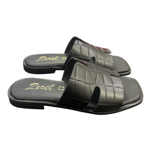 Γυναικεία Flats Zizel μαύρο 255 Γυναικεία Flats Zizel μαύρο 255 FLAT SANDALS zizel