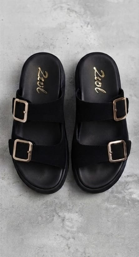 Γυναικεία Flats Zizel 990 μαύρο Γυναικεία Flats Zizel 990 μαύρο FLAT SANDALS La Scarpa Shoes