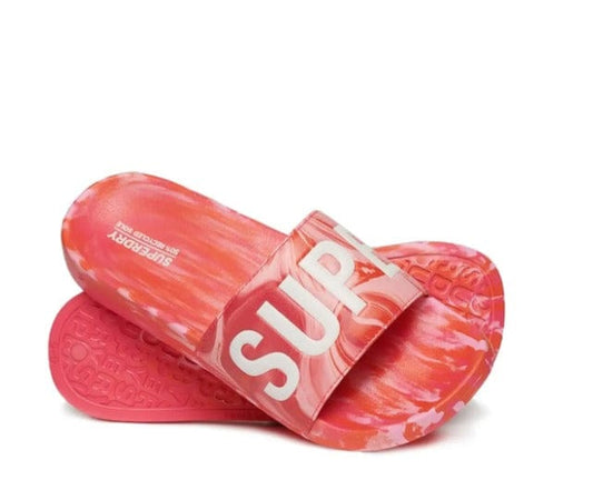 Γυναικείες παντόφλες Superdry  WF310218A  marble pink FLIP FLOPS WOMEN SUPERDRY WOMEN