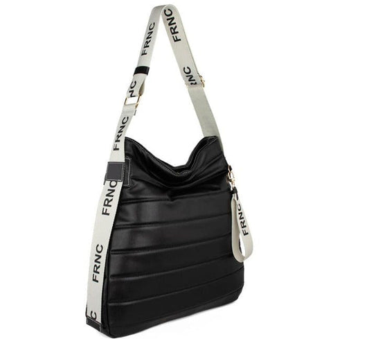 Γυναικεία τσάντα ώμου FRNC 2708 μαύρο-La Scarpa Shoes Γυναικεία τσάντα ώμου FRNC 2708 μαύρο Shoulder Bags FRNC