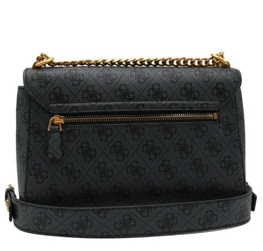 Γυναικεία τσάντα Guess Aieta SB878121 coal logo-La Scarpa Shoes Γυναικεία τσάντα Guess Aieta SB878121 coal logo Crosswise Guess