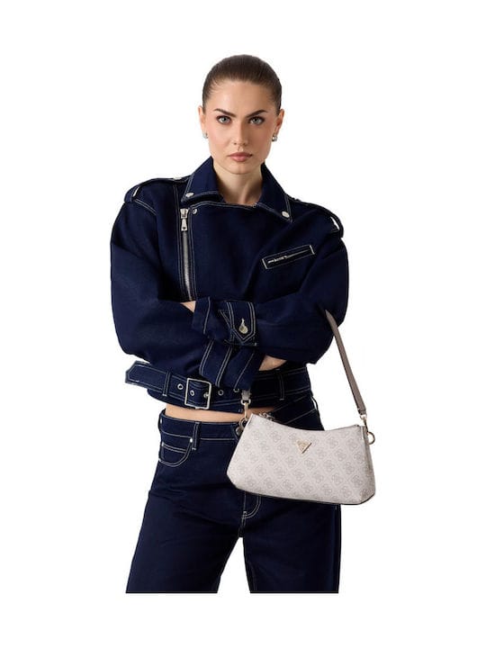 Γυναικεία τσάντα χιαστί Guess BG967273 dark taupe logo Γυναικεία τσάντα χιαστί Guess BG967273 dark taupe logo Crosswise Guess