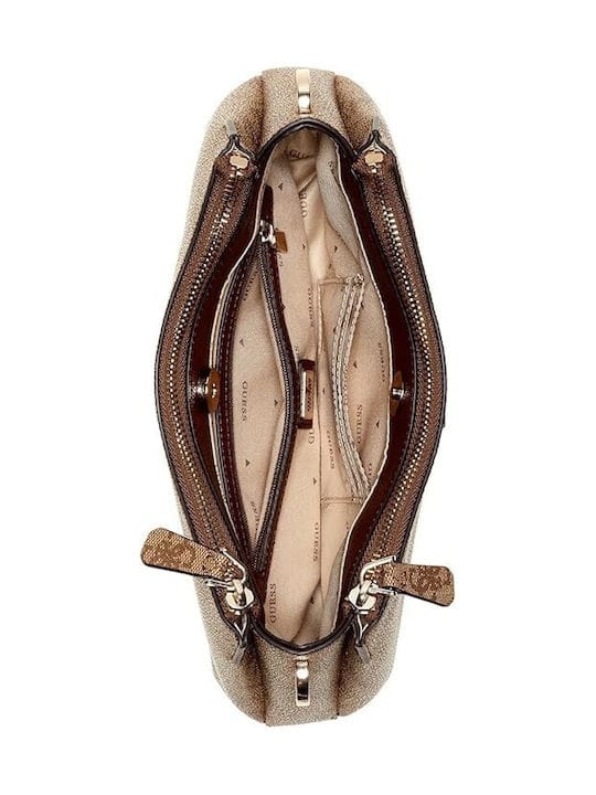 Γυναικεία τσάντα ώμου Guess BG967273 latte logo/brown Γυναικεία τσάντα ώμου Guess BG967273 latte logo/brown Shoulder Bags Guess