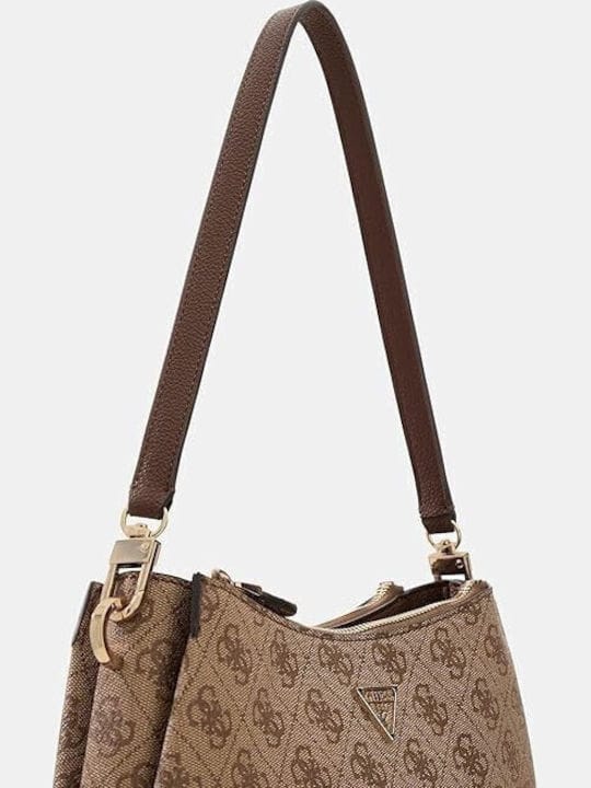Γυναικεία τσάντα ώμου Guess BG967273 latte logo/brown Γυναικεία τσάντα ώμου Guess BG967273 latte logo/brown Shoulder Bags Guess