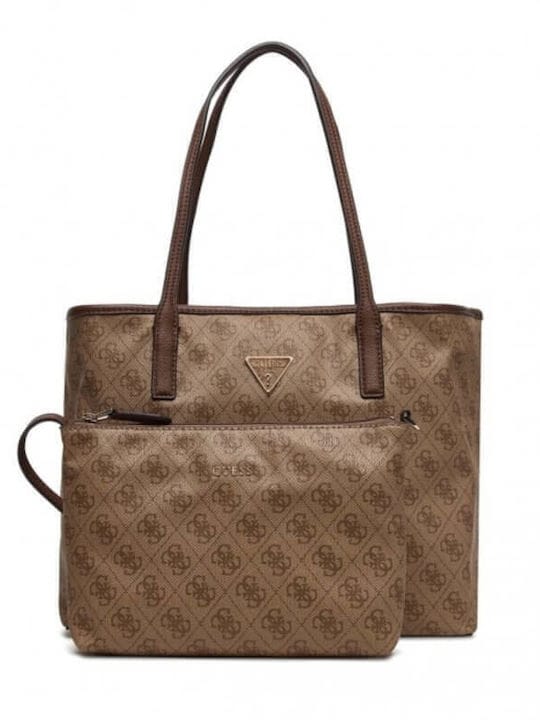 Γυναικεία τσάντα ώμου Guess ESG951428 latte logo/brown Γυναικεία τσάντα ώμου Guess ESG951428 latte logo/brown Shoulder Bags Guess