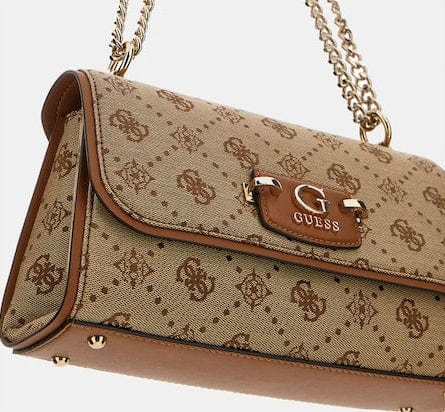 Γυναικεία τσάντα ώμου & χιαστί Guess JP965421 latte logo Γυναικεία τσάντα ώμου & χιαστί Guess JP965421 latte logo Shoulder Bags Guess