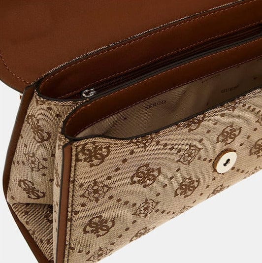 Γυναικεία τσάντα ώμου & χιαστί Guess JP965421 latte logo Γυναικεία τσάντα ώμου & χιαστί Guess JP965421 latte logo Shoulder Bags Guess