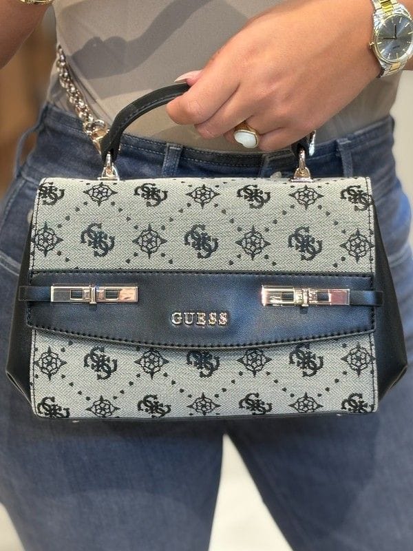 Γυναικεία τσάντα ώμου Guess JP99020 black logo Γυναικεία τσάντα ώμου Guess JP99020 black logo Shoulder Bags Guess