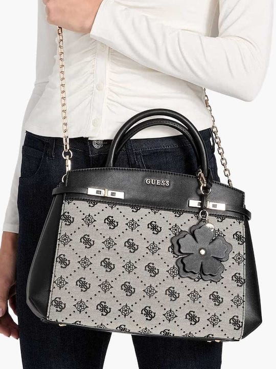 Γυναικεία τσάντα χειρός/χιαστί Guess JP990206 black logo Γυναικεία τσάντα χειρός/χιαστί Guess JP990206 black logo Handbag Guess