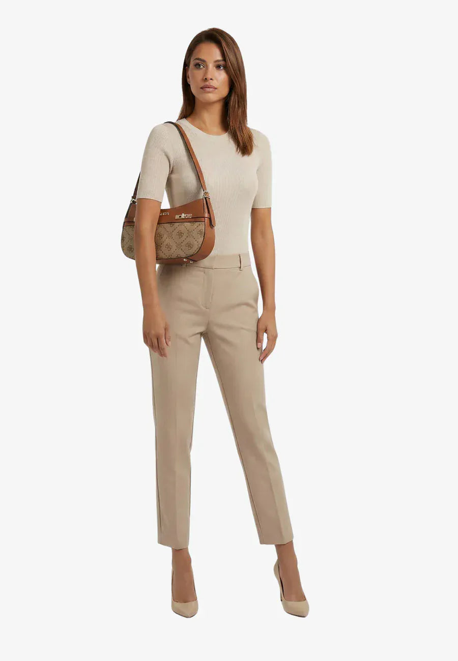 Γυναικεία τσάντα ώμου Guess JP990217 latte logo/brown Γυναικεία τσάντα ώμου Guess JP990217 latte logo/brown Shoulder Bags Guess