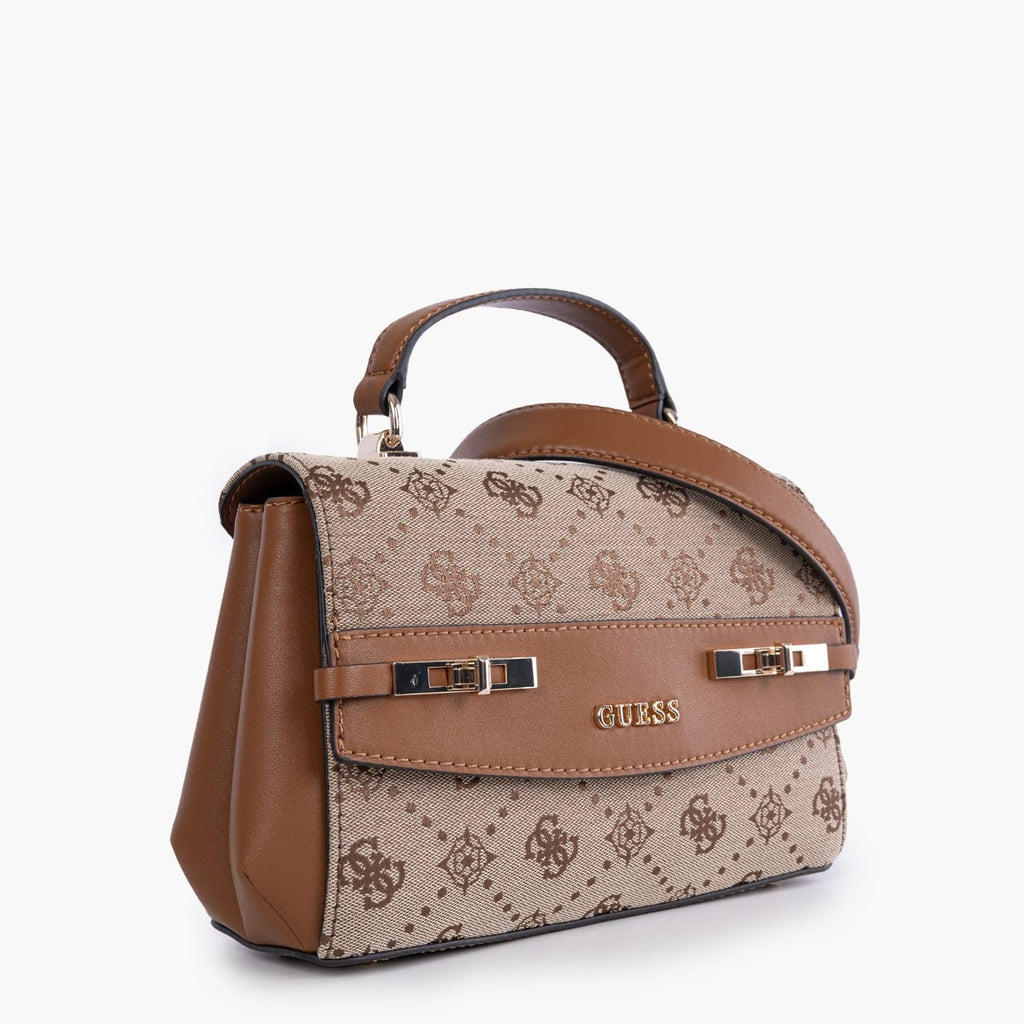 Γυναικεία τσάντα ώμου/χιαστί Guess JP990220 latte logo/brown Γυναικεία τσάντα ώμου/χιαστί Guess JP990220 latte logo/brown Shoulder Bags Guess