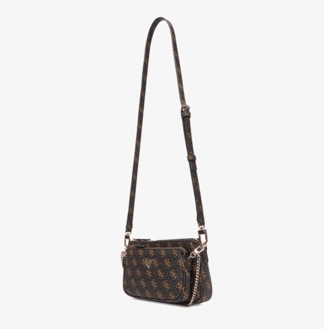 Γυναικεία τσάντα Guess Noelle II Mini QG967271 brown logo Γυναικεία τσάντα Guess Noelle II Mini QG967271 brown logo Crosswise Guess