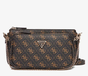 Γυναικεία τσάντα Guess Noelle II Mini QG967271 brown logo Γυναικεία τσάντα Guess Noelle II Mini QG967271 brown logo Crosswise Guess