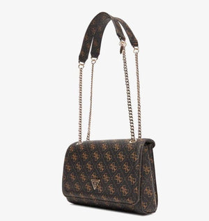 Γυναικεία τσάντα  Guess  Noelle II QG967221 brown logo Γυναικεία τσάντα  Guess  Noelle II QG967221 brown logo Shoulder Bags Guess