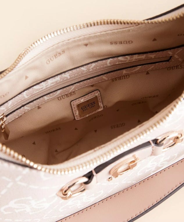 Γυναικεία τσάντα Guess OQ865401 sand logo Γυναικεία τσάντα Guess OQ865401 sand logo Shoulder Bags La Scarpa Shoes